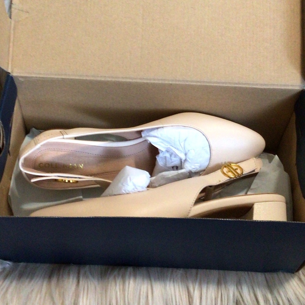 Cole Haan Cream Slingback Heels